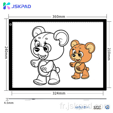 JSKPAD A4 Brightpad pour la peinture au diamant